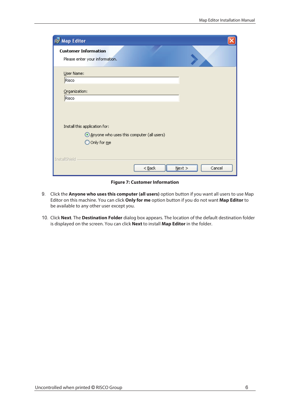 RISCO Group MAP Editor Installer User Manual | Page 12 / 32