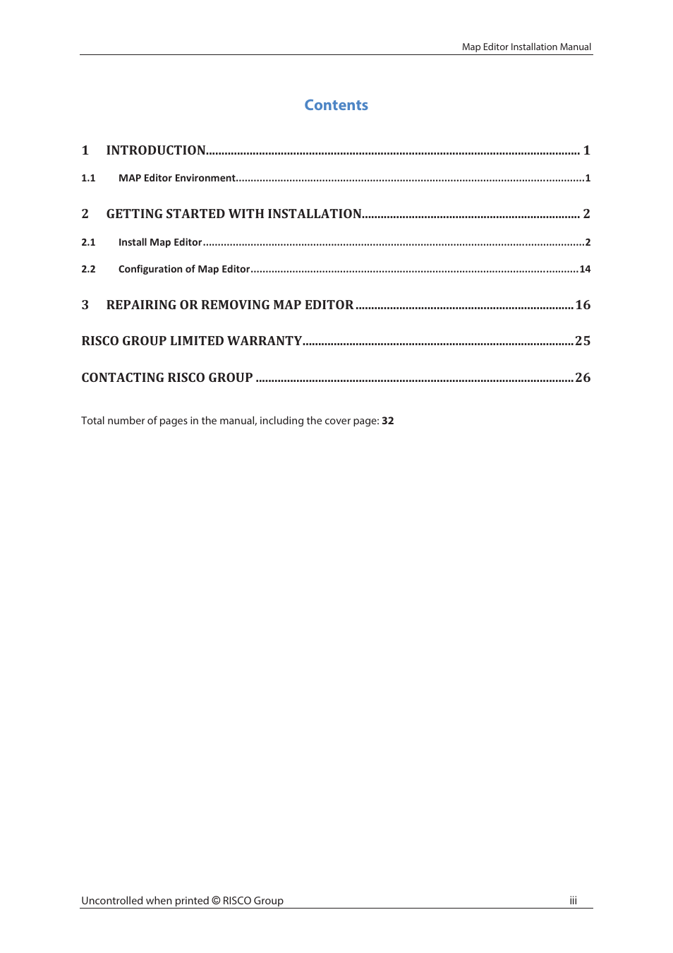 RISCO Group MAP Editor Installer User Manual | Page 4 / 32