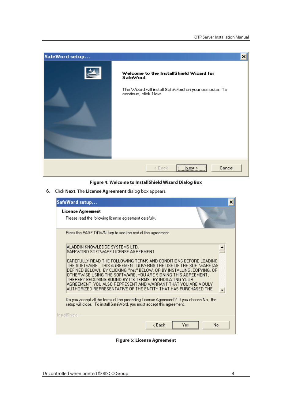 RISCO Group SafeWord OTP Server User Manual | Page 11 / 36