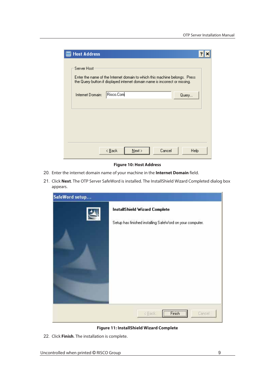 RISCO Group SafeWord OTP Server User Manual | Page 16 / 36
