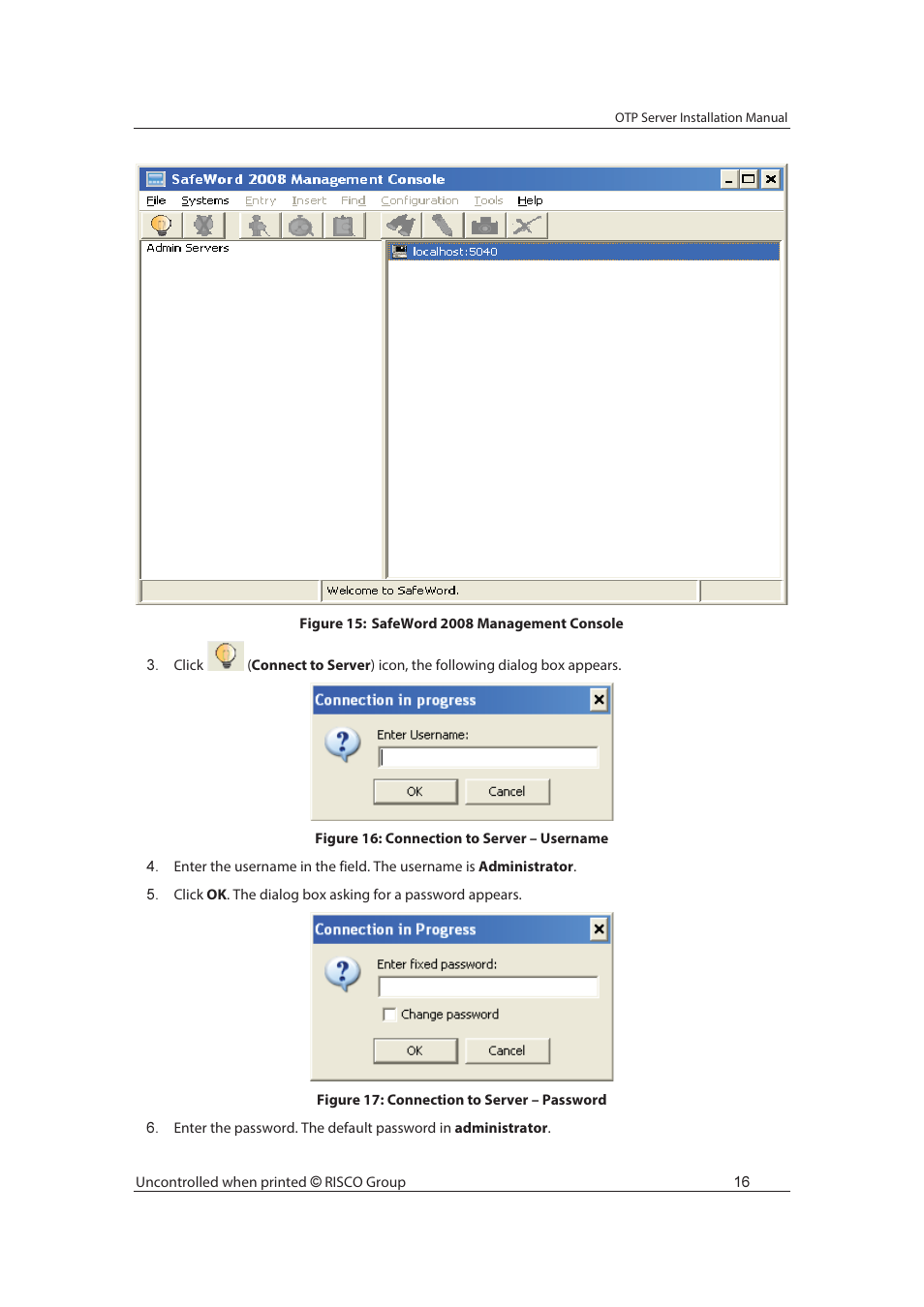 RISCO Group SafeWord OTP Server User Manual | Page 23 / 36