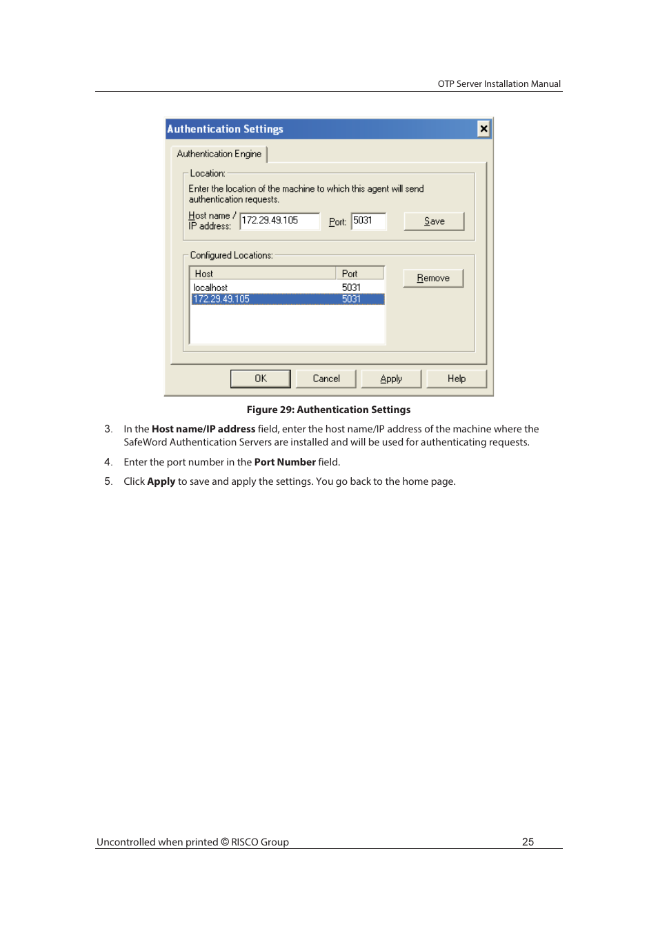 RISCO Group SafeWord OTP Server User Manual | Page 32 / 36