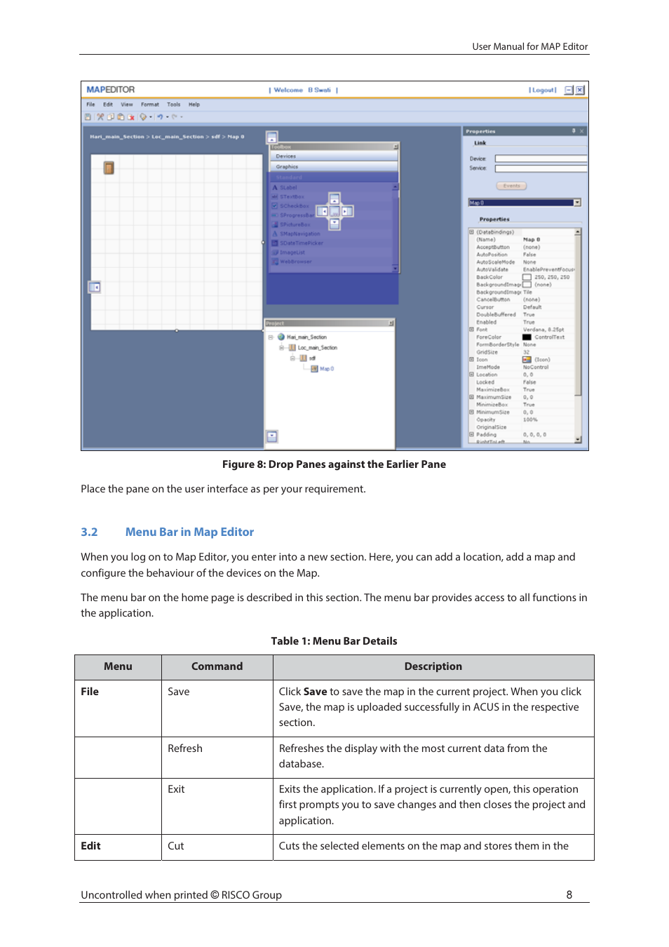 RISCO Group axesplus® MAP Editor User Manual | Page 16 / 68