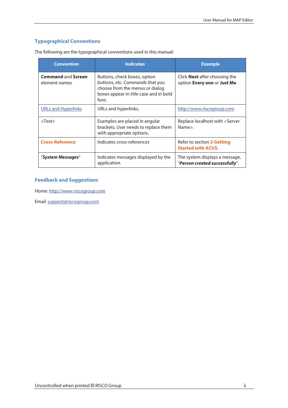 RISCO Group axesplus® MAP Editor User Manual | Page 3 / 68