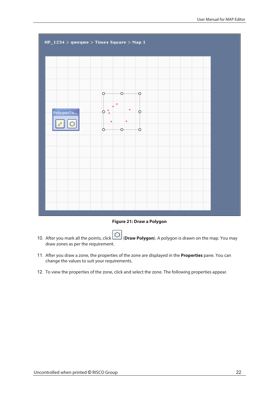 RISCO Group axesplus® MAP Editor User Manual | Page 30 / 68