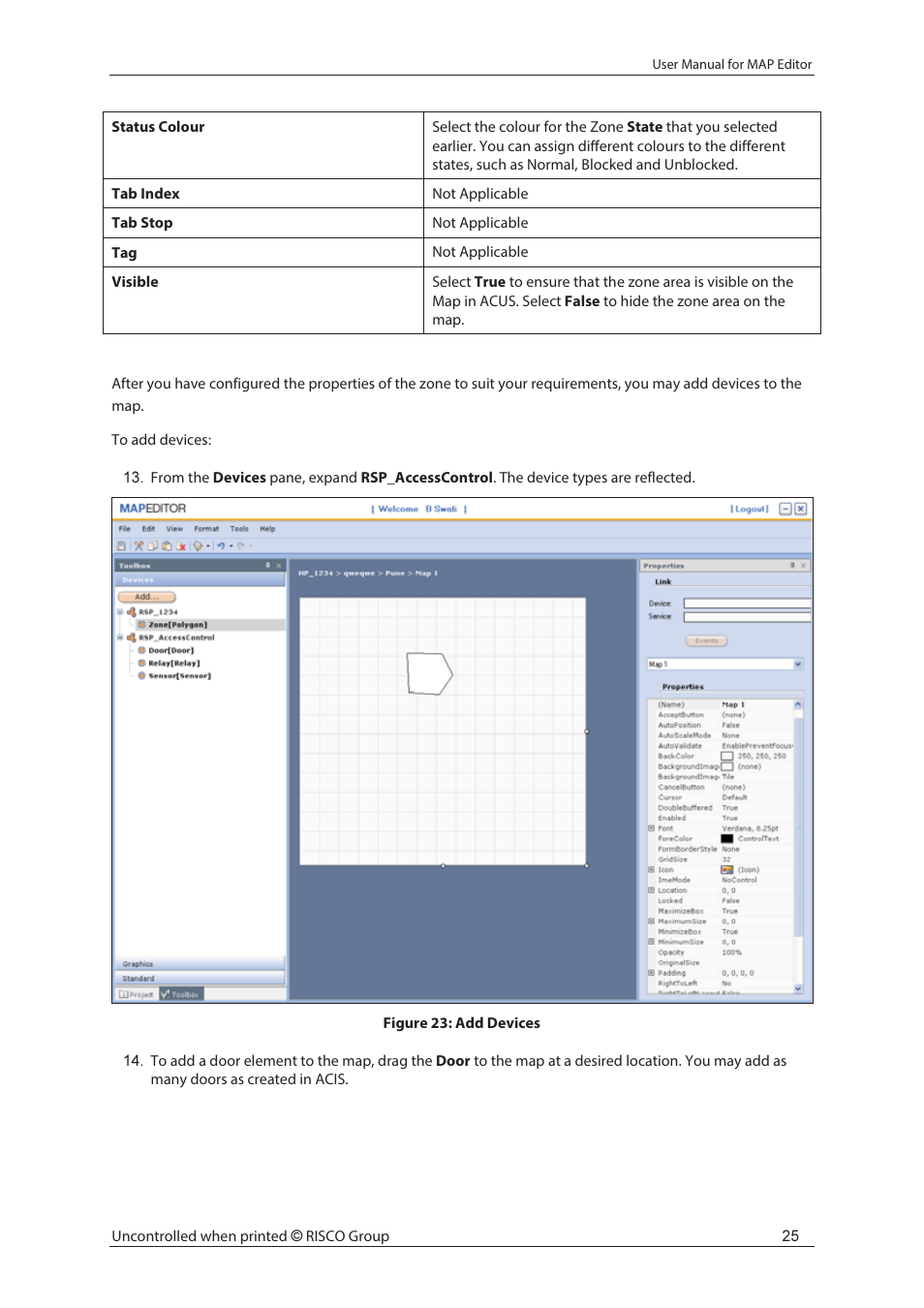 RISCO Group axesplus® MAP Editor User Manual | Page 33 / 68