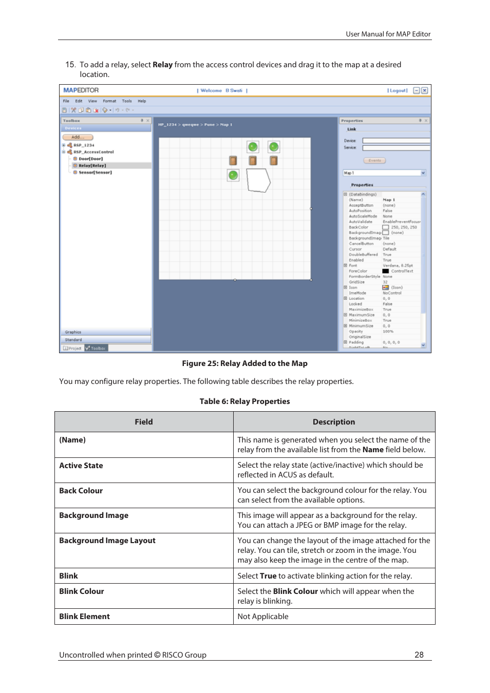 RISCO Group axesplus® MAP Editor User Manual | Page 36 / 68