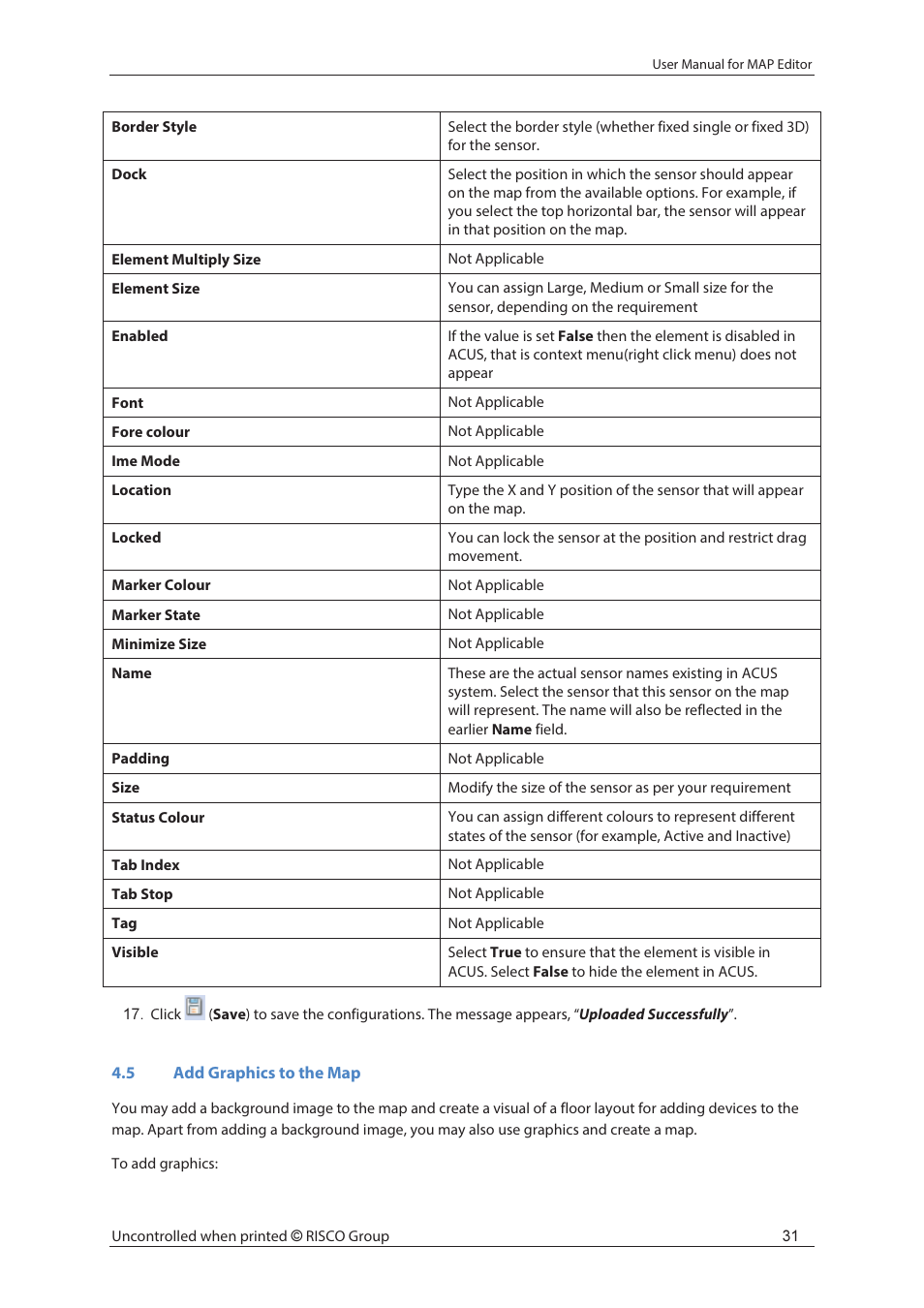 RISCO Group axesplus® MAP Editor User Manual | Page 39 / 68