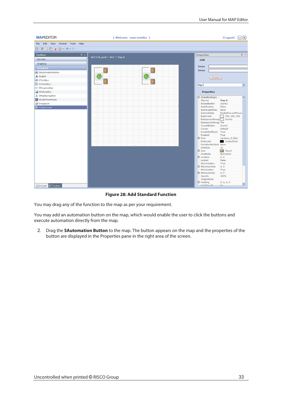 RISCO Group axesplus® MAP Editor User Manual | Page 41 / 68