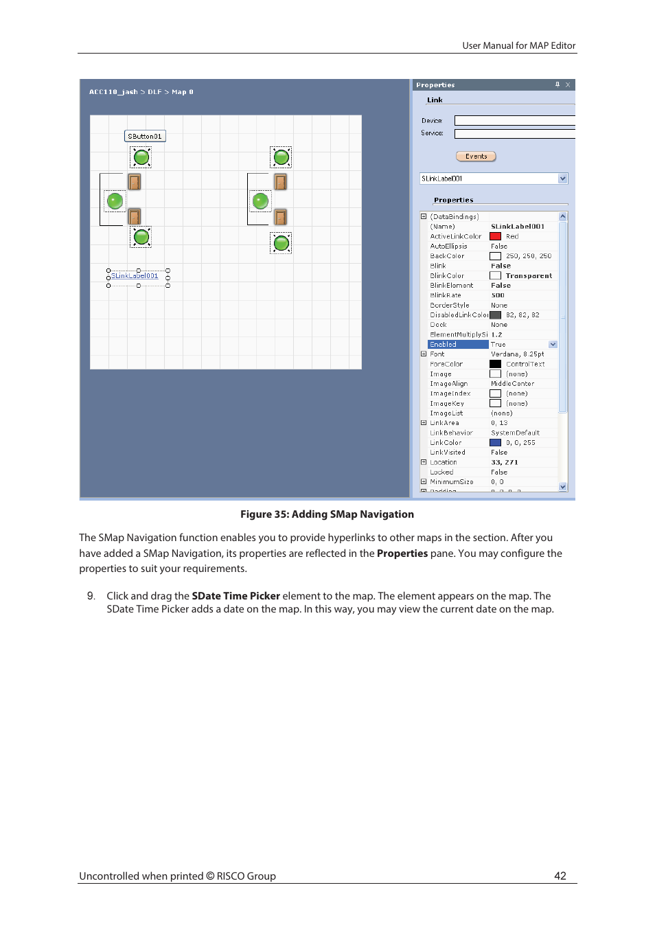 RISCO Group axesplus® MAP Editor User Manual | Page 50 / 68