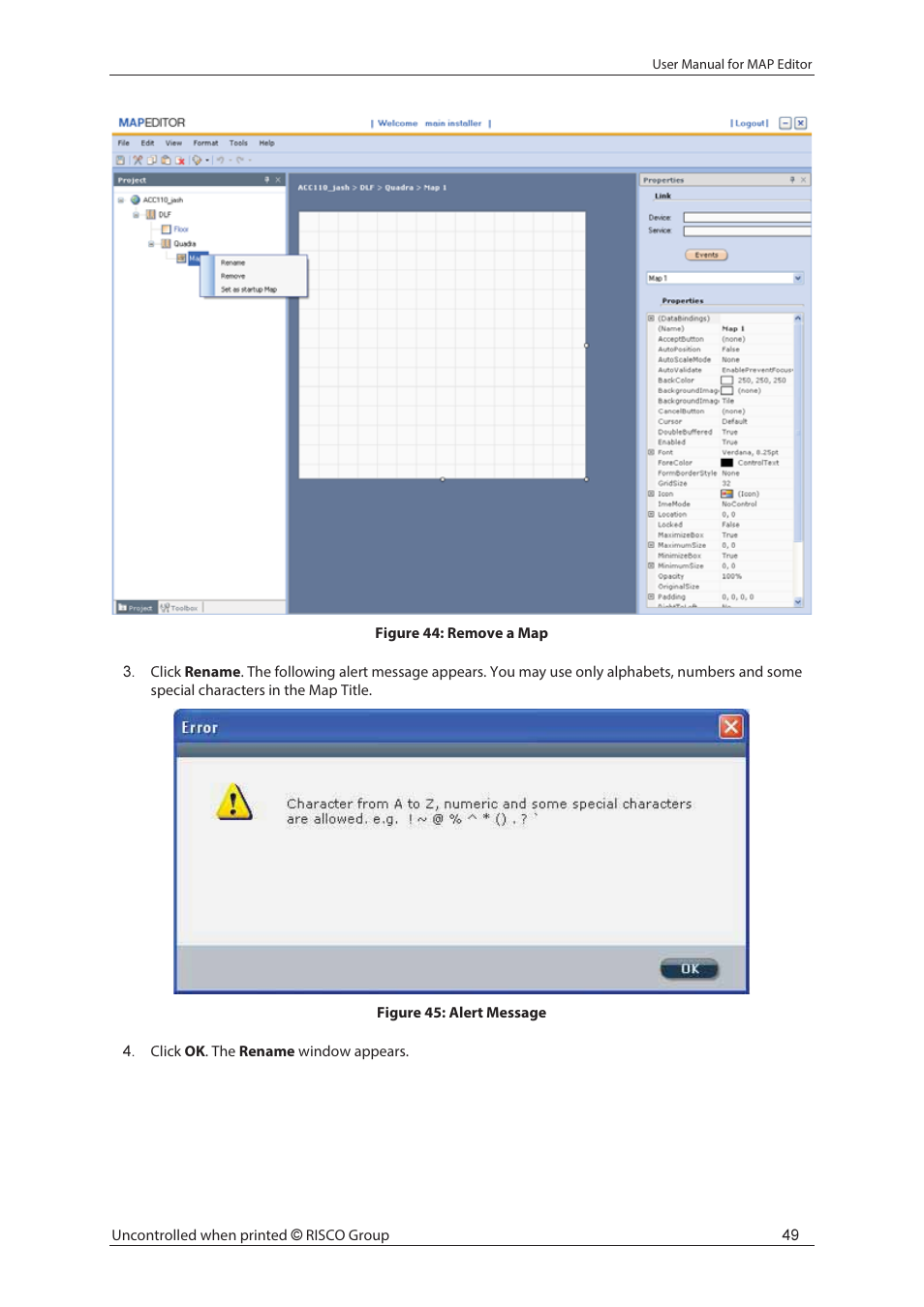 RISCO Group axesplus® MAP Editor User Manual | Page 57 / 68