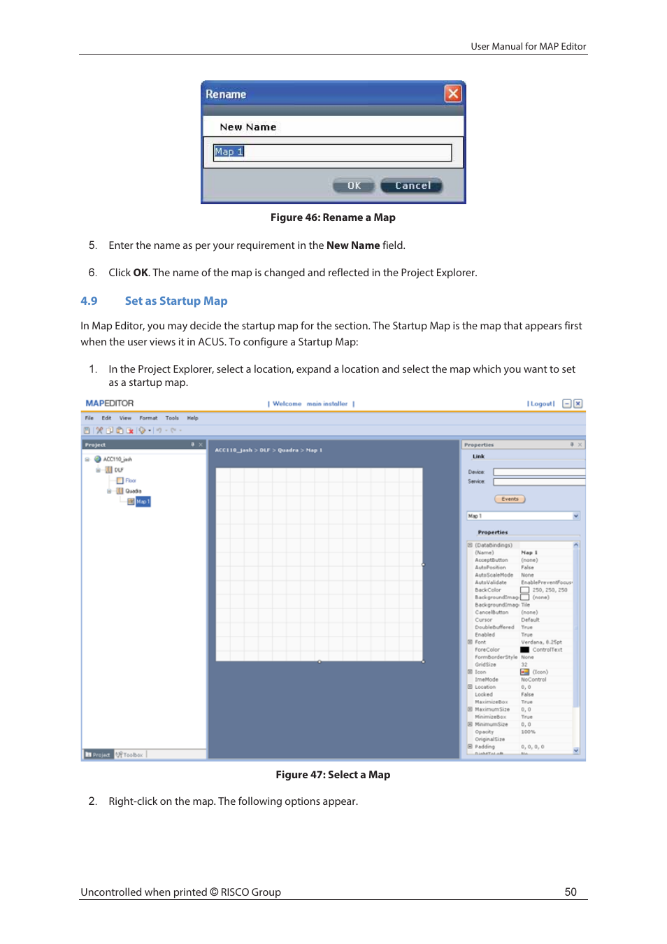 RISCO Group axesplus® MAP Editor User Manual | Page 58 / 68