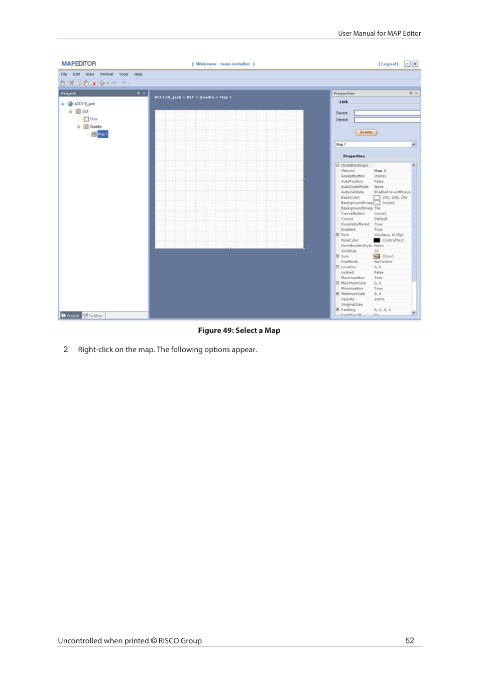 RISCO Group axesplus® MAP Editor User Manual | Page 60 / 68