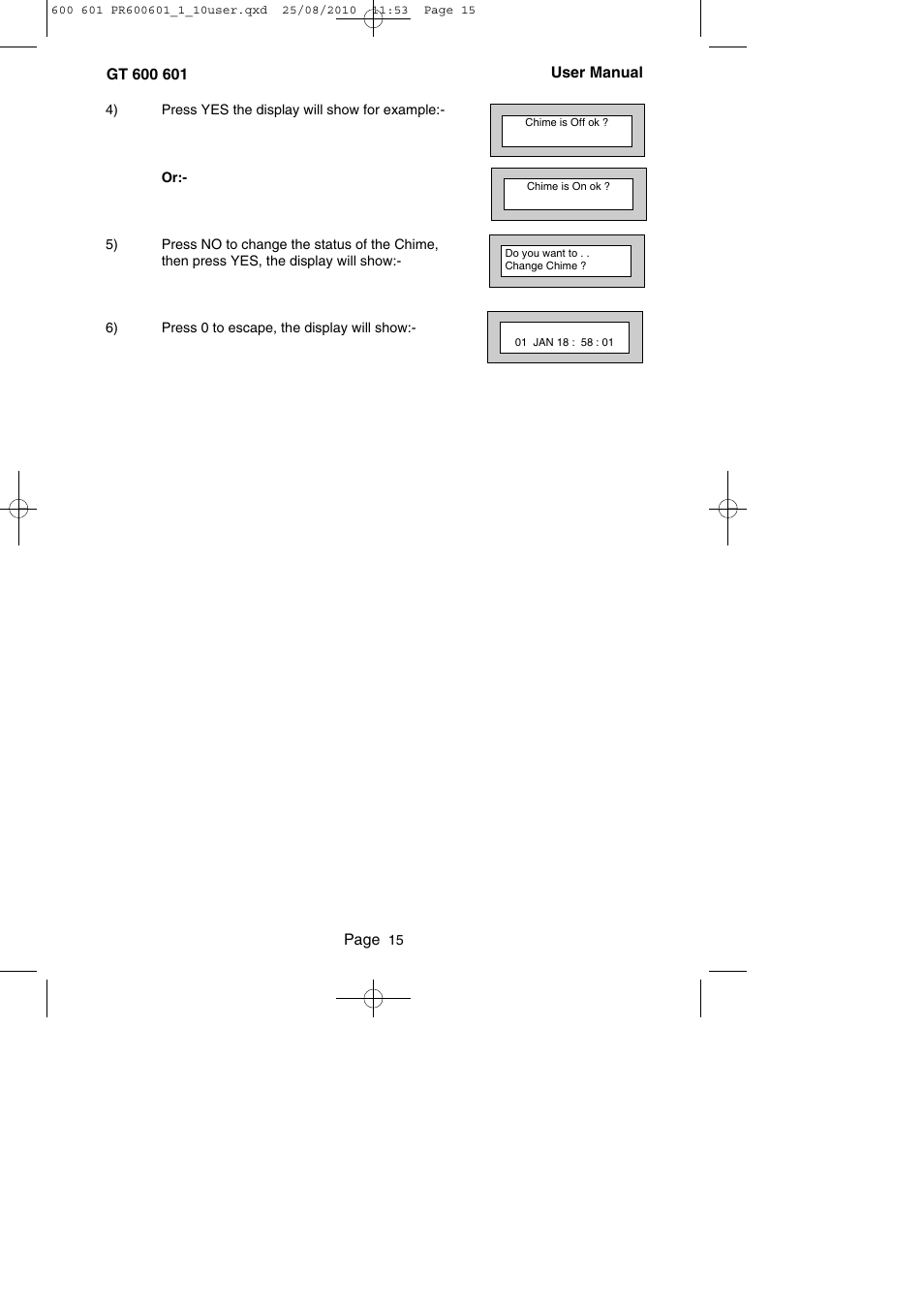 RISCO Group GT 600 User Manual | Page 16 / 56