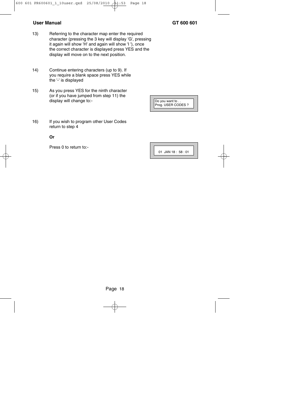 RISCO Group GT 600 User Manual | Page 19 / 56