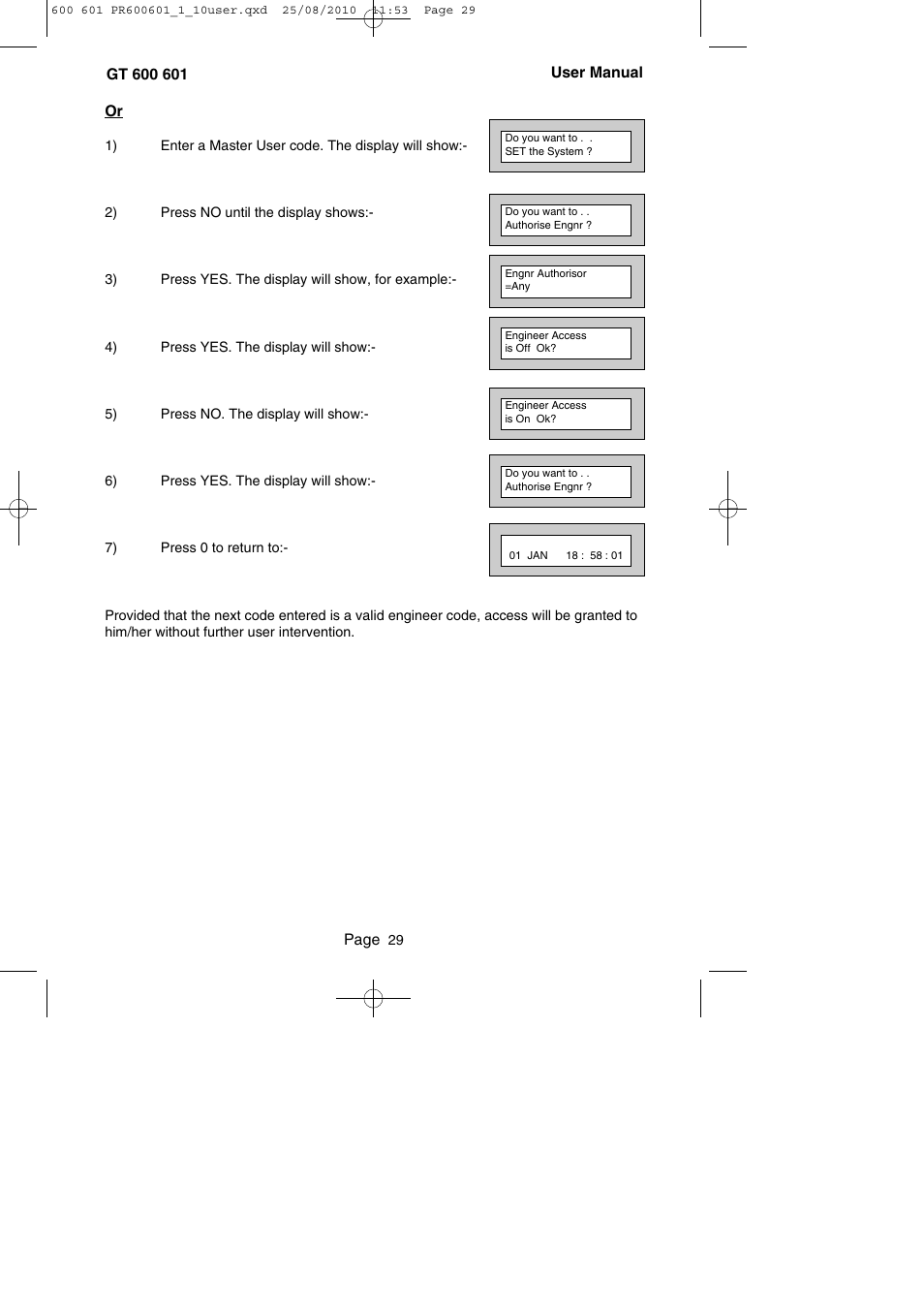 RISCO Group GT 600 User Manual | Page 30 / 56