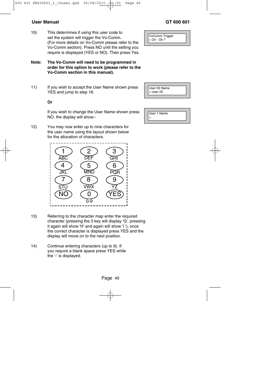 RISCO Group GT 600 User Manual | Page 41 / 56