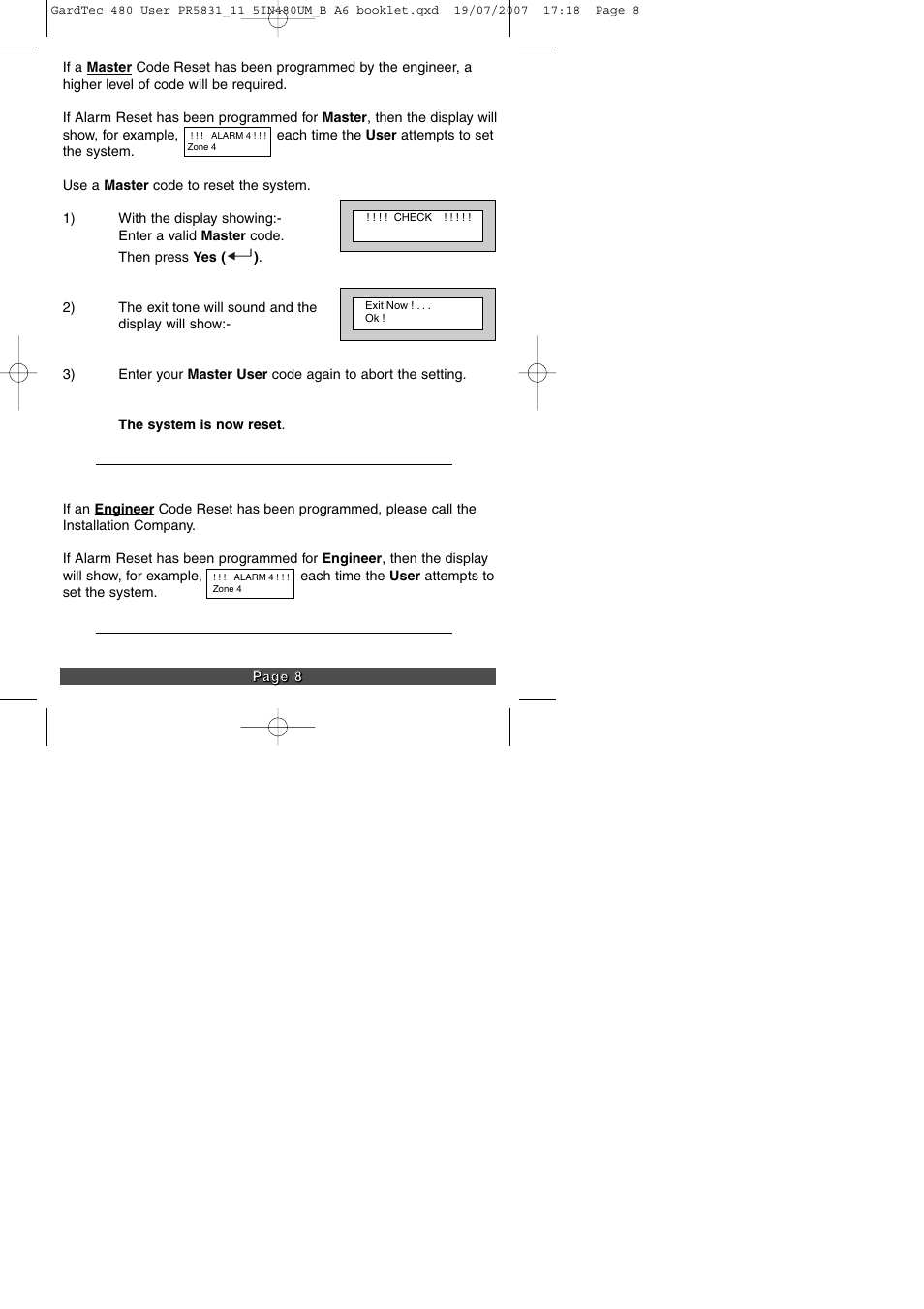 RISCO Group GT480 User Manual | Page 10 / 29