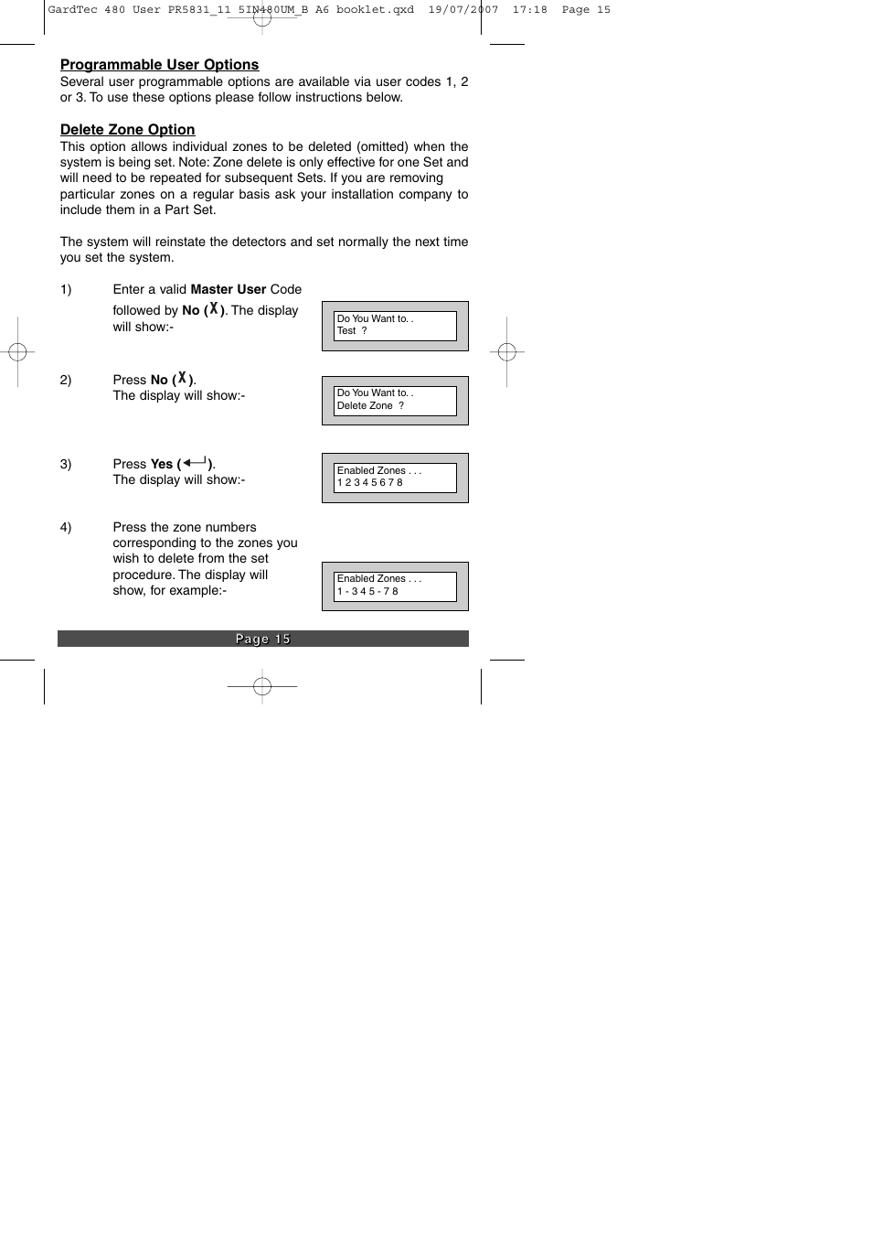 RISCO Group GT480 User Manual | Page 17 / 29