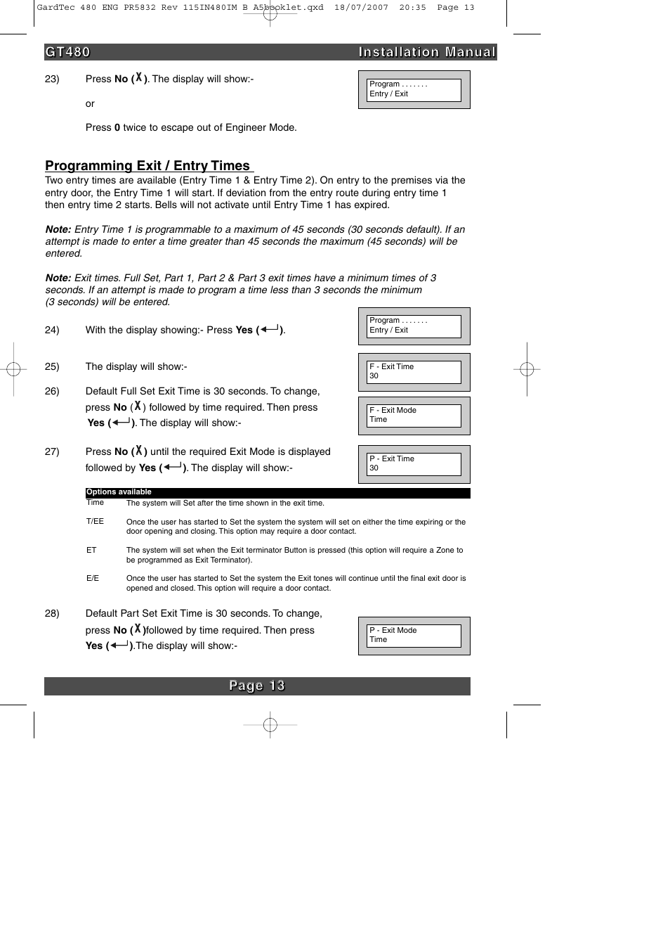 RISCO Group GT480 User Manual | Page 16 / 28