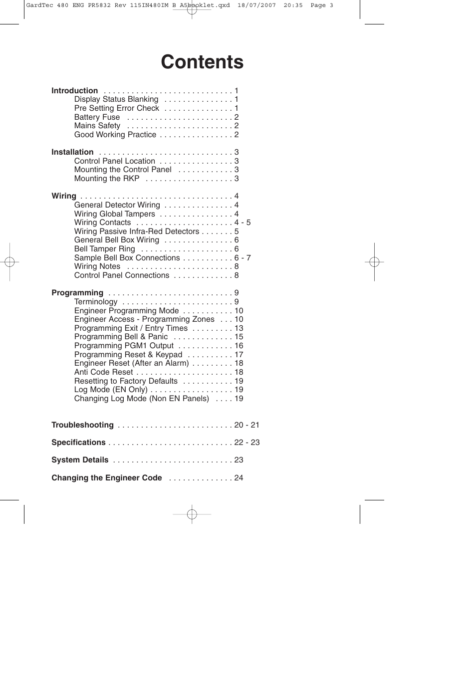 RISCO Group GT480 User Manual | Page 3 / 28