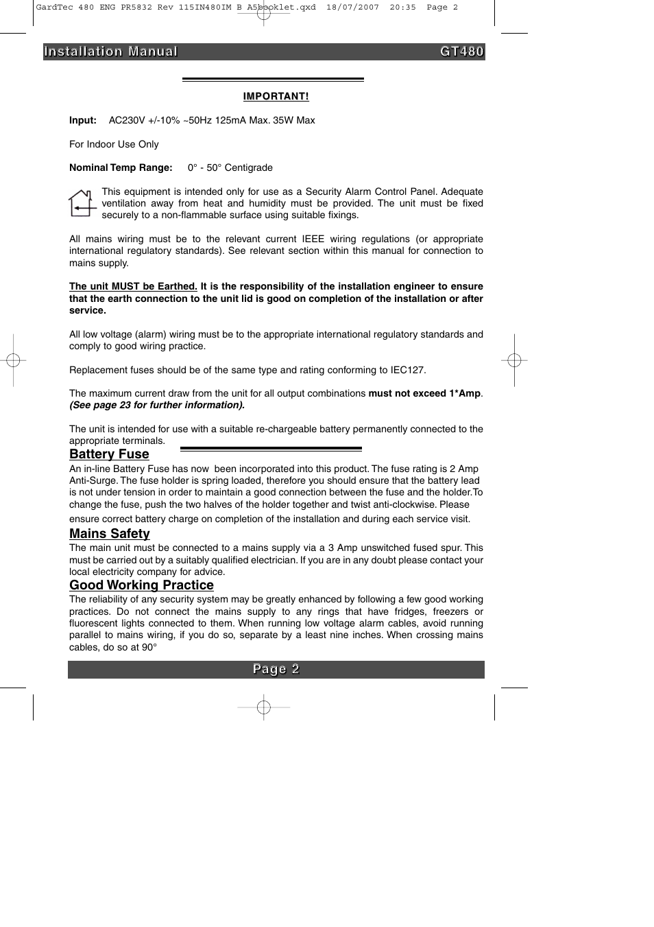 RISCO Group GT480 User Manual | Page 5 / 28