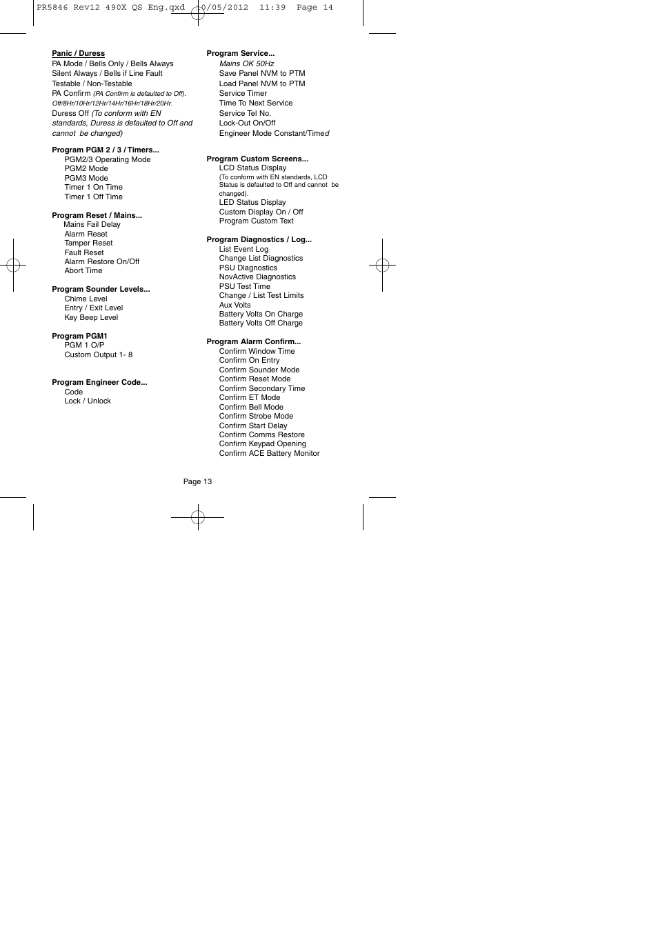 RISCO Group GT490X User Manual | Page 14 / 24
