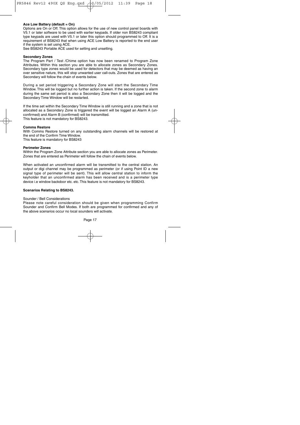 RISCO Group GT490X User Manual | Page 18 / 24