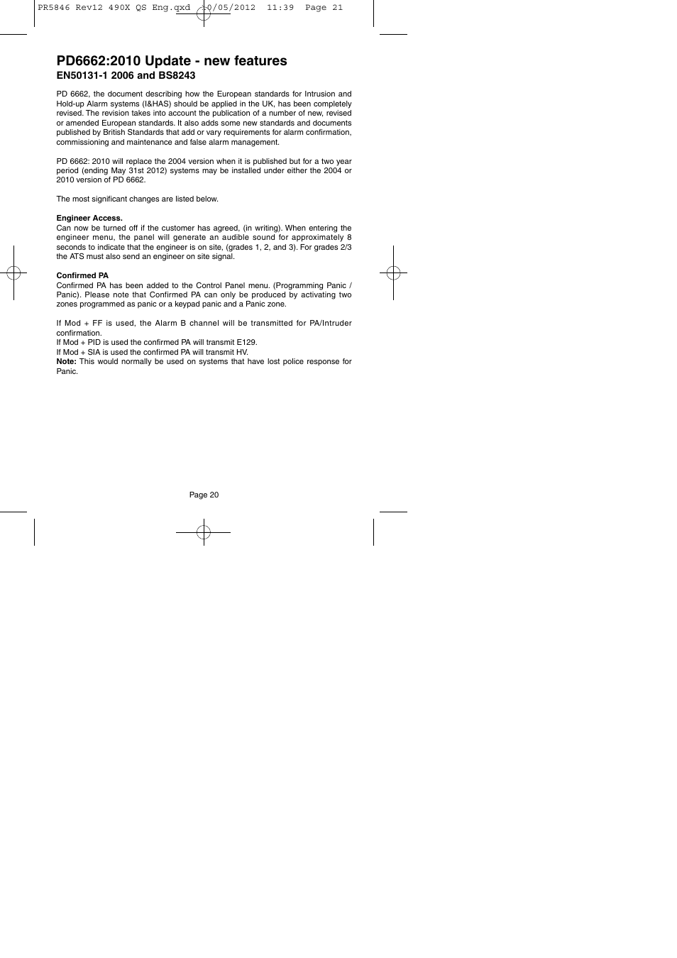 RISCO Group GT490X User Manual | Page 21 / 24