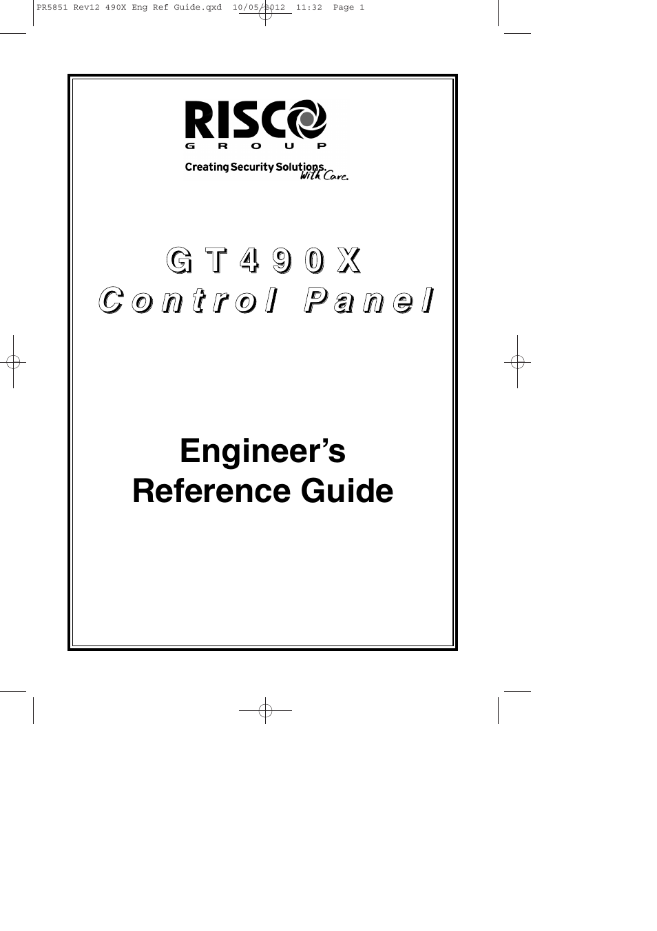 RISCO Group Gardtec 490X User Manual | 108 pages