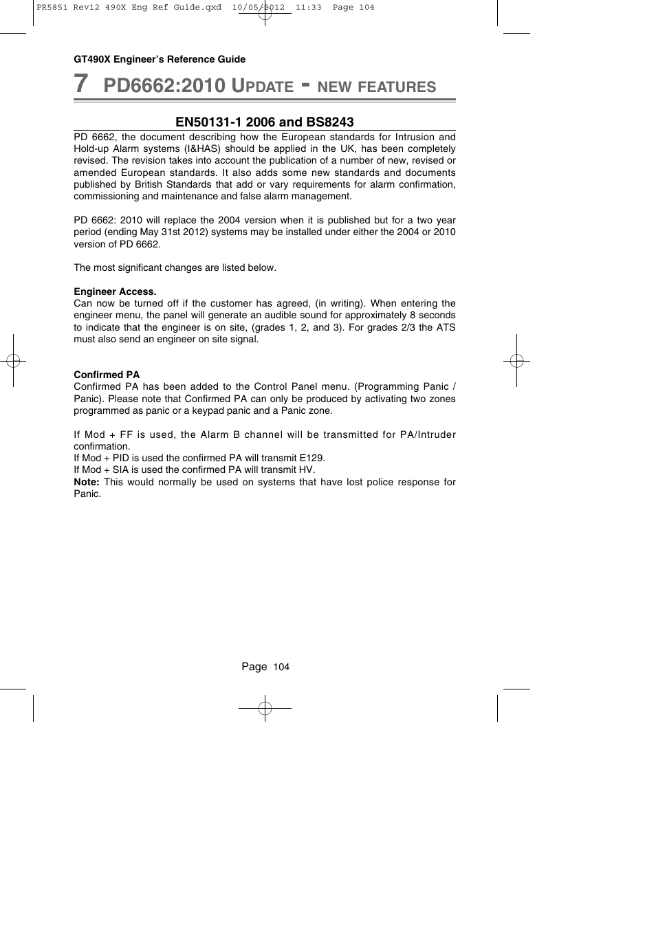 RISCO Group Gardtec 490X User Manual | Page 105 / 108