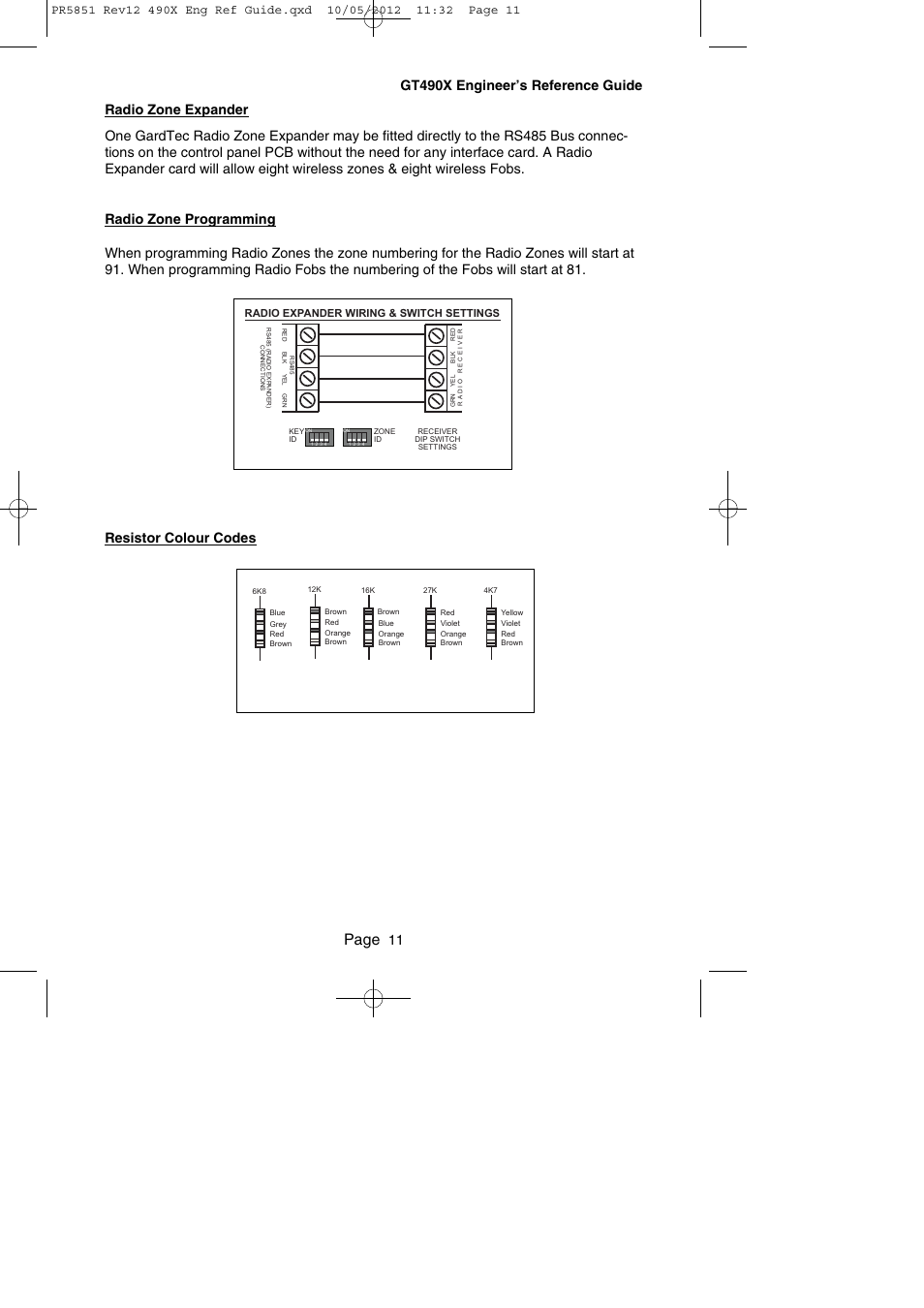 Page | RISCO Group Gardtec 490X User Manual | Page 12 / 108