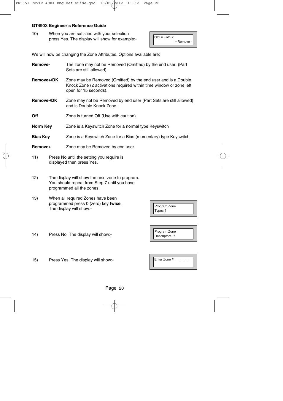 RISCO Group Gardtec 490X User Manual | Page 21 / 108