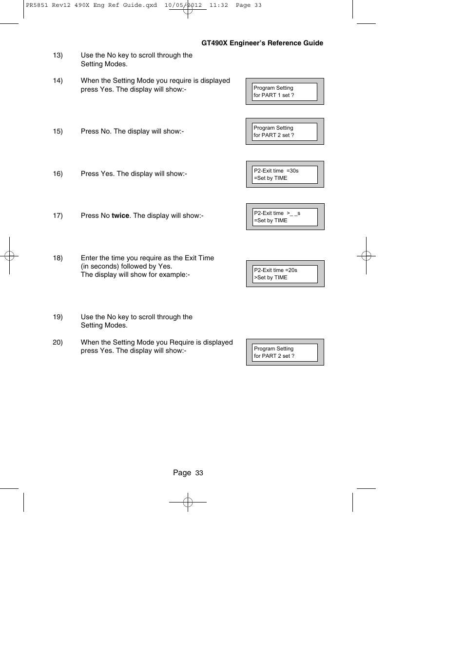 RISCO Group Gardtec 490X User Manual | Page 34 / 108