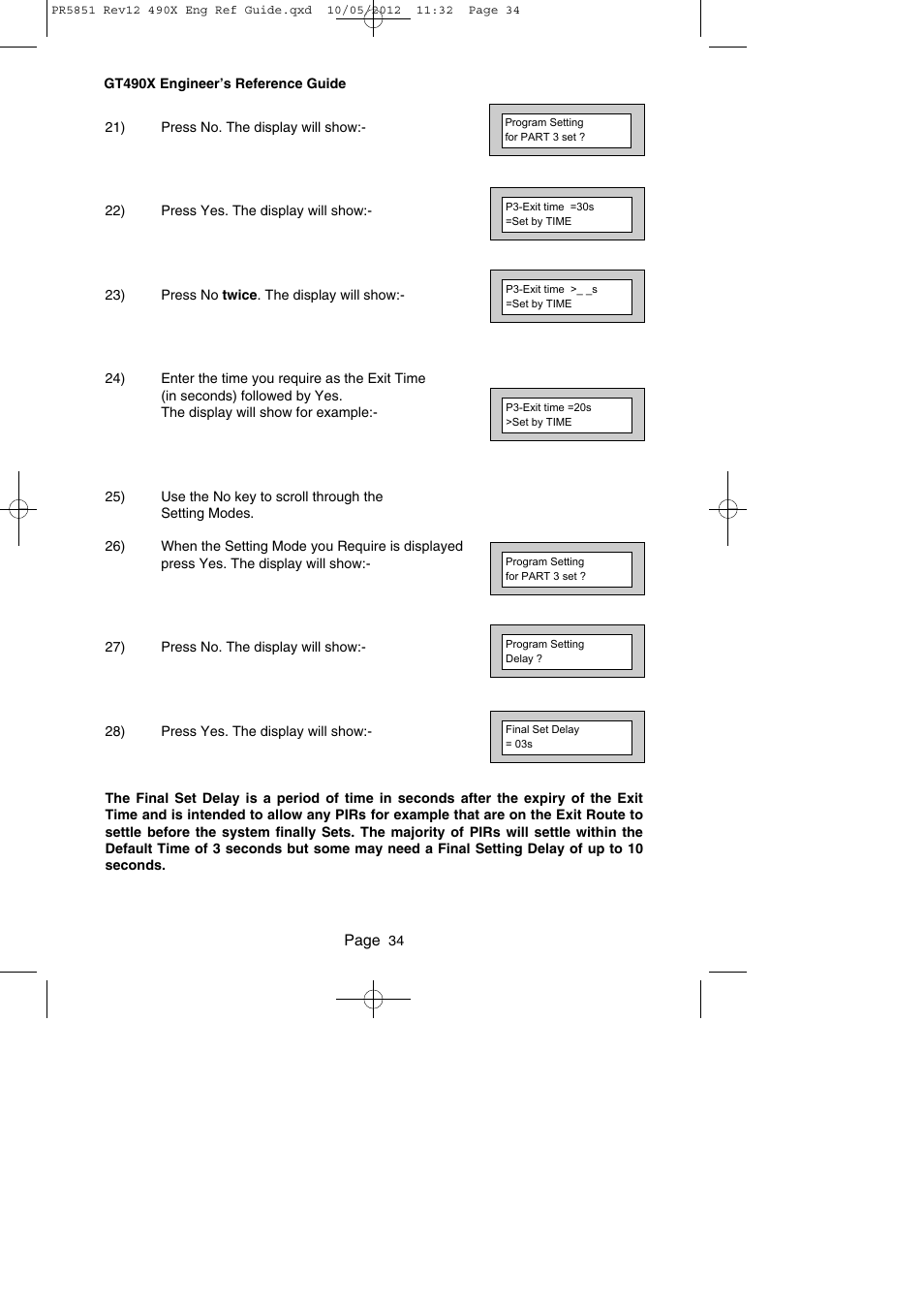 RISCO Group Gardtec 490X User Manual | Page 35 / 108