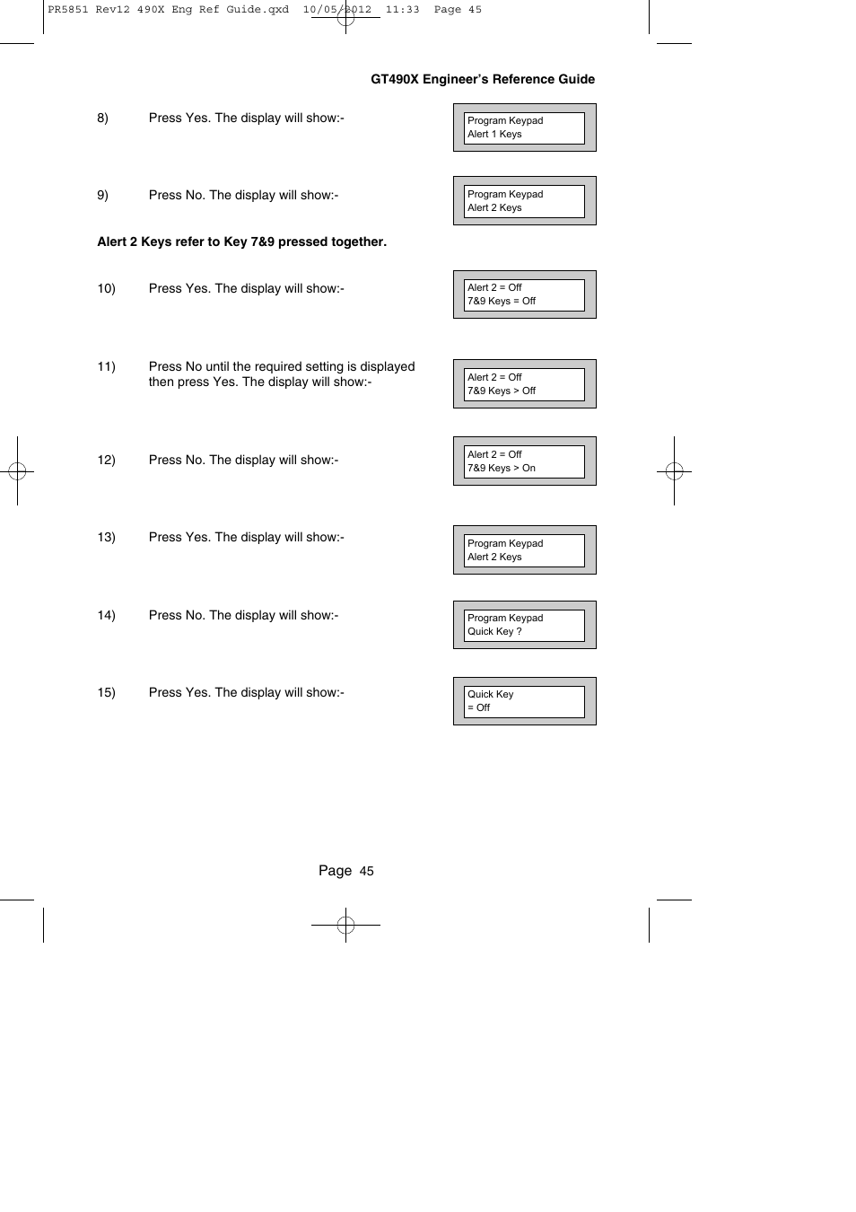 RISCO Group Gardtec 490X User Manual | Page 46 / 108