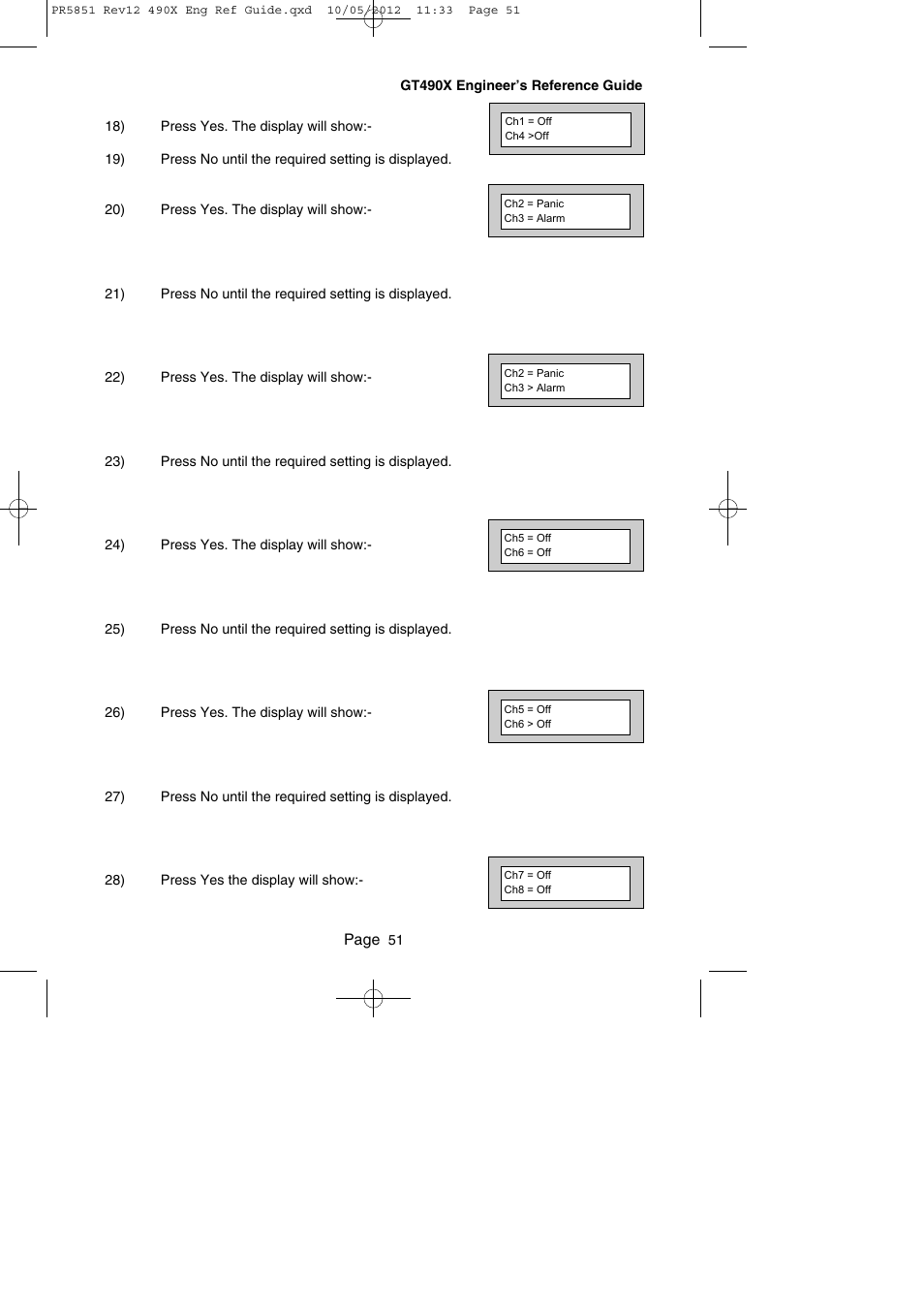 RISCO Group Gardtec 490X User Manual | Page 52 / 108