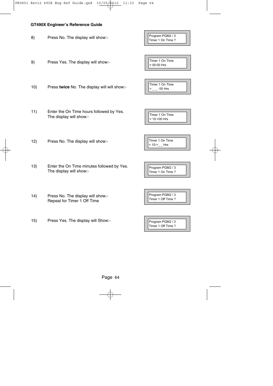 RISCO Group Gardtec 490X User Manual | Page 65 / 108