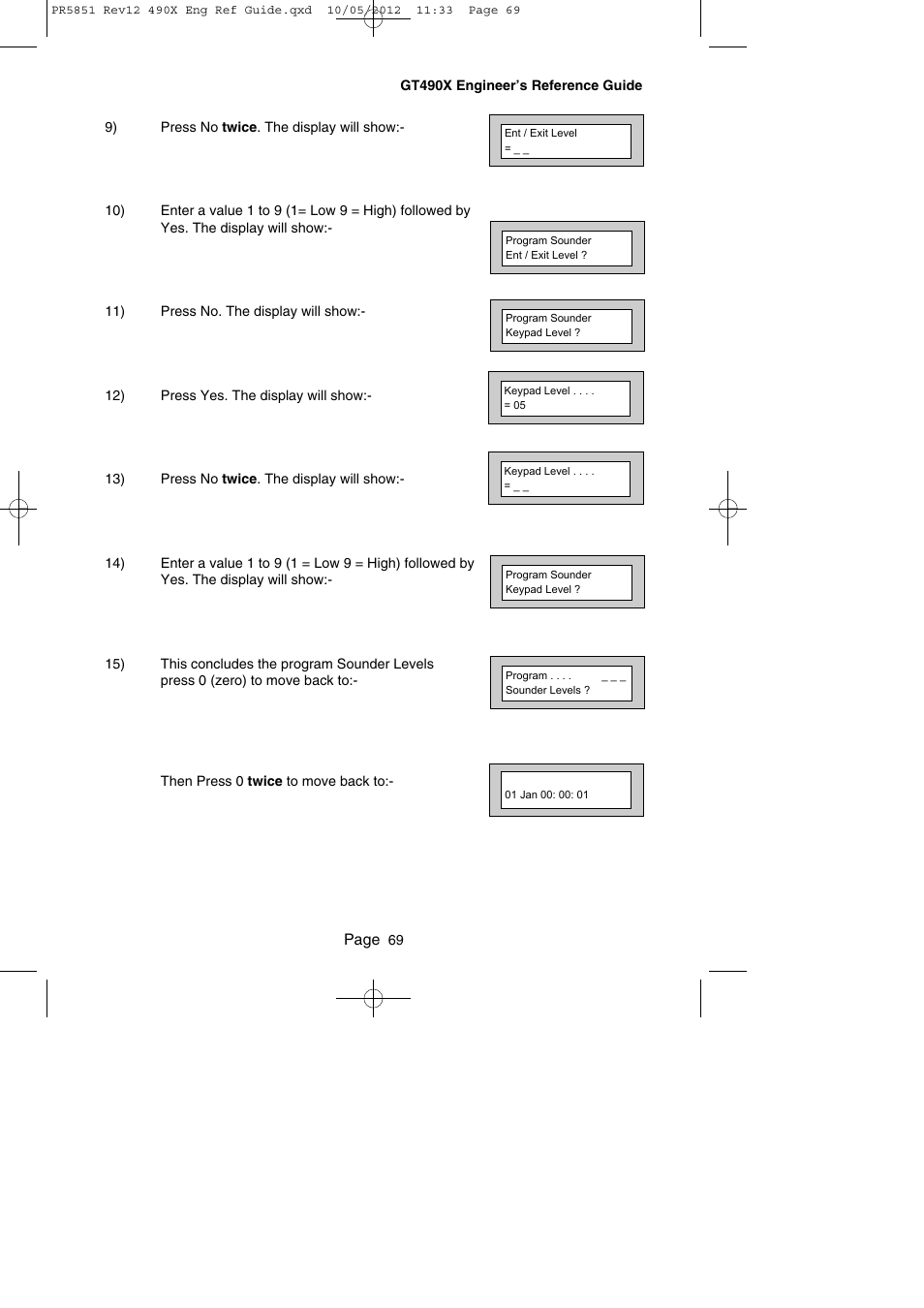 Page | RISCO Group Gardtec 490X User Manual | Page 70 / 108