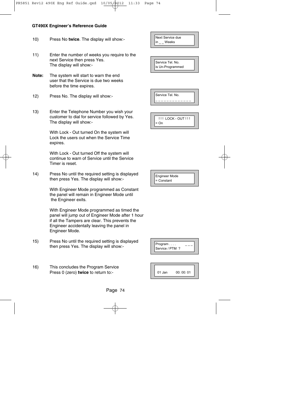 RISCO Group Gardtec 490X User Manual | Page 75 / 108