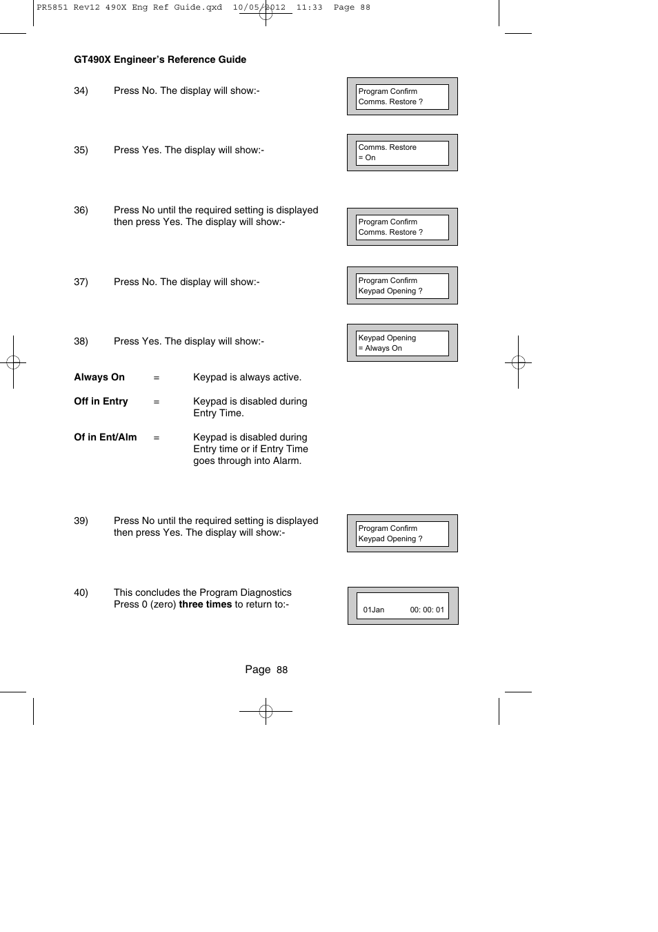 RISCO Group Gardtec 490X User Manual | Page 89 / 108
