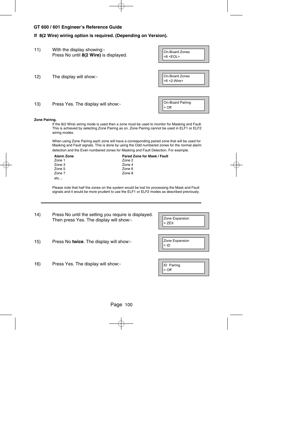 Page | RISCO Group Gardtec GT600 User Manual | Page 102 / 128