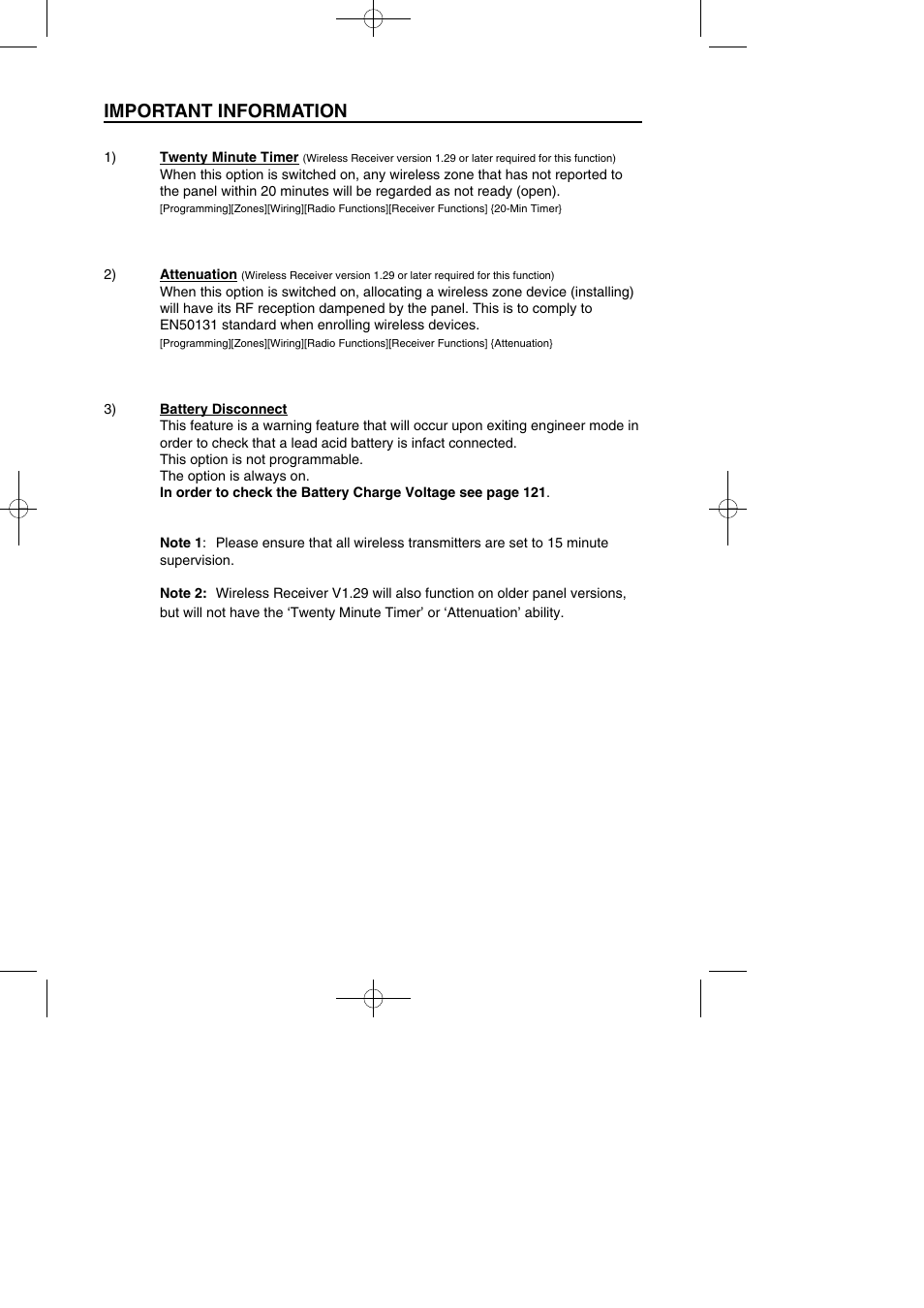 Important information | RISCO Group Gardtec GT600 User Manual | Page 2 / 128