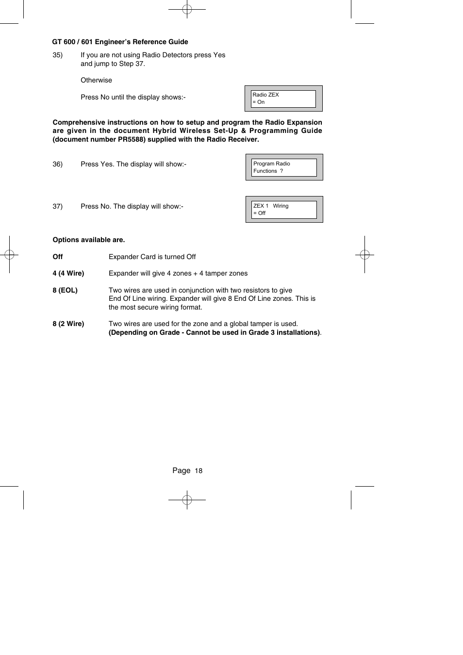 RISCO Group Gardtec GT600 User Manual | Page 20 / 128