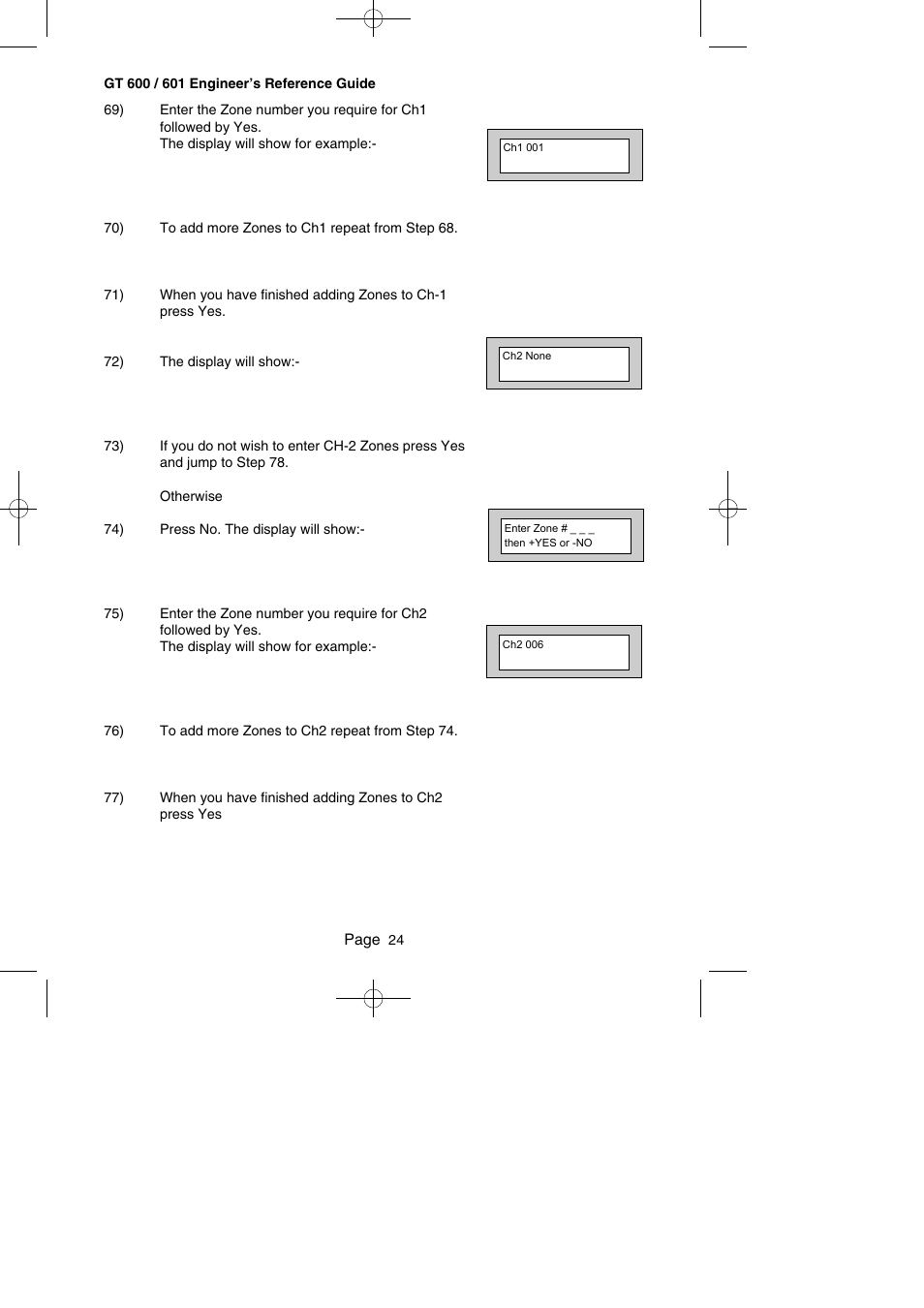 RISCO Group Gardtec GT600 User Manual | Page 26 / 128