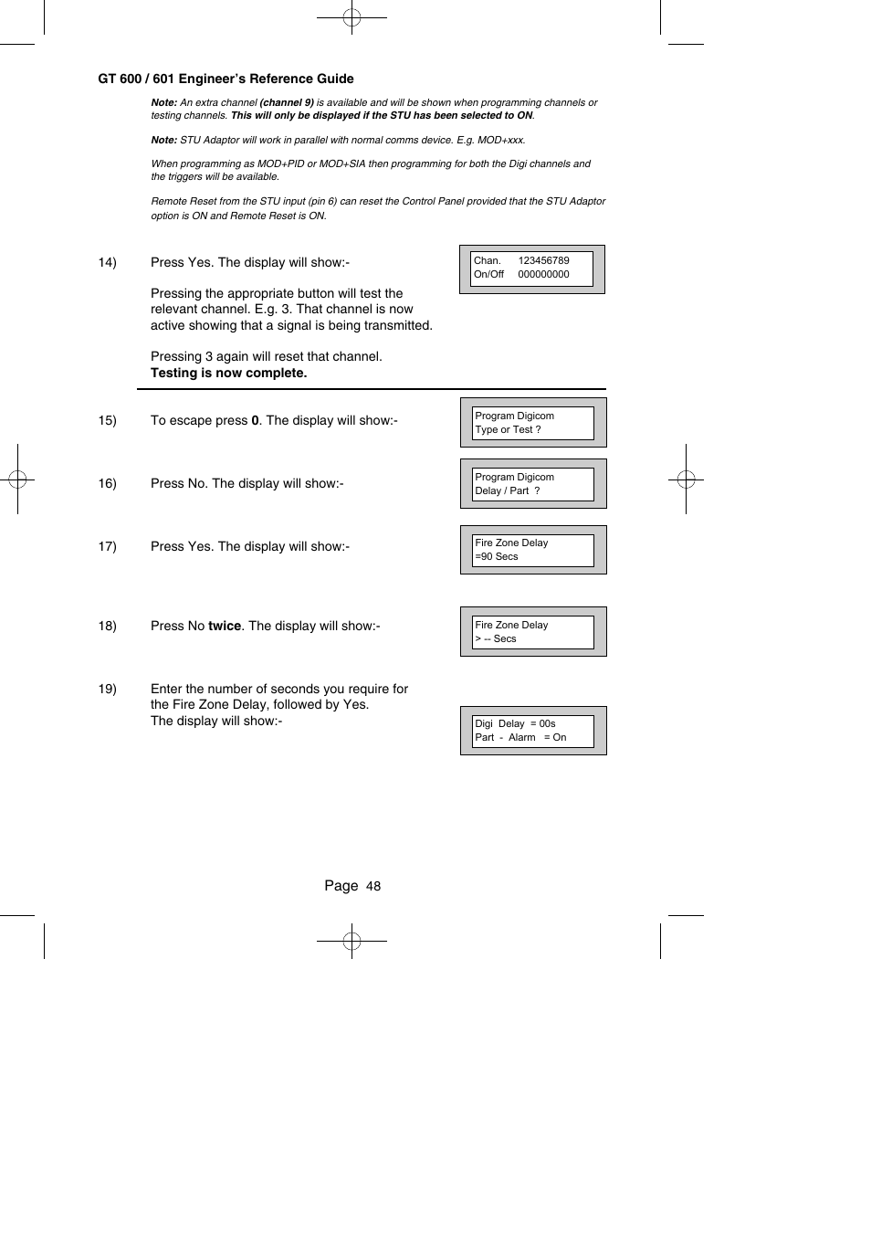 Page | RISCO Group Gardtec GT600 User Manual | Page 50 / 128