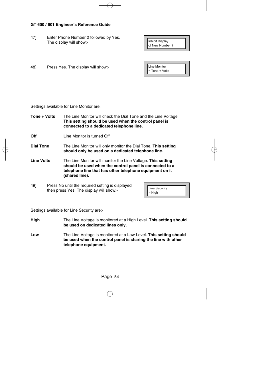 RISCO Group Gardtec GT600 User Manual | Page 56 / 128