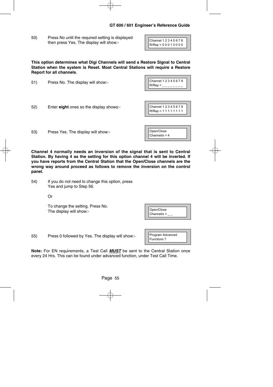 RISCO Group Gardtec GT600 User Manual | Page 57 / 128