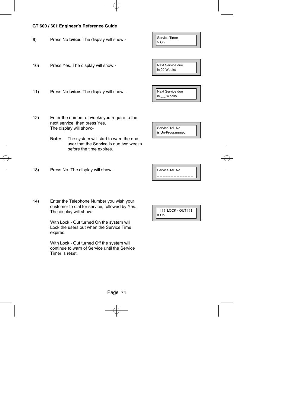 RISCO Group Gardtec GT600 User Manual | Page 76 / 128