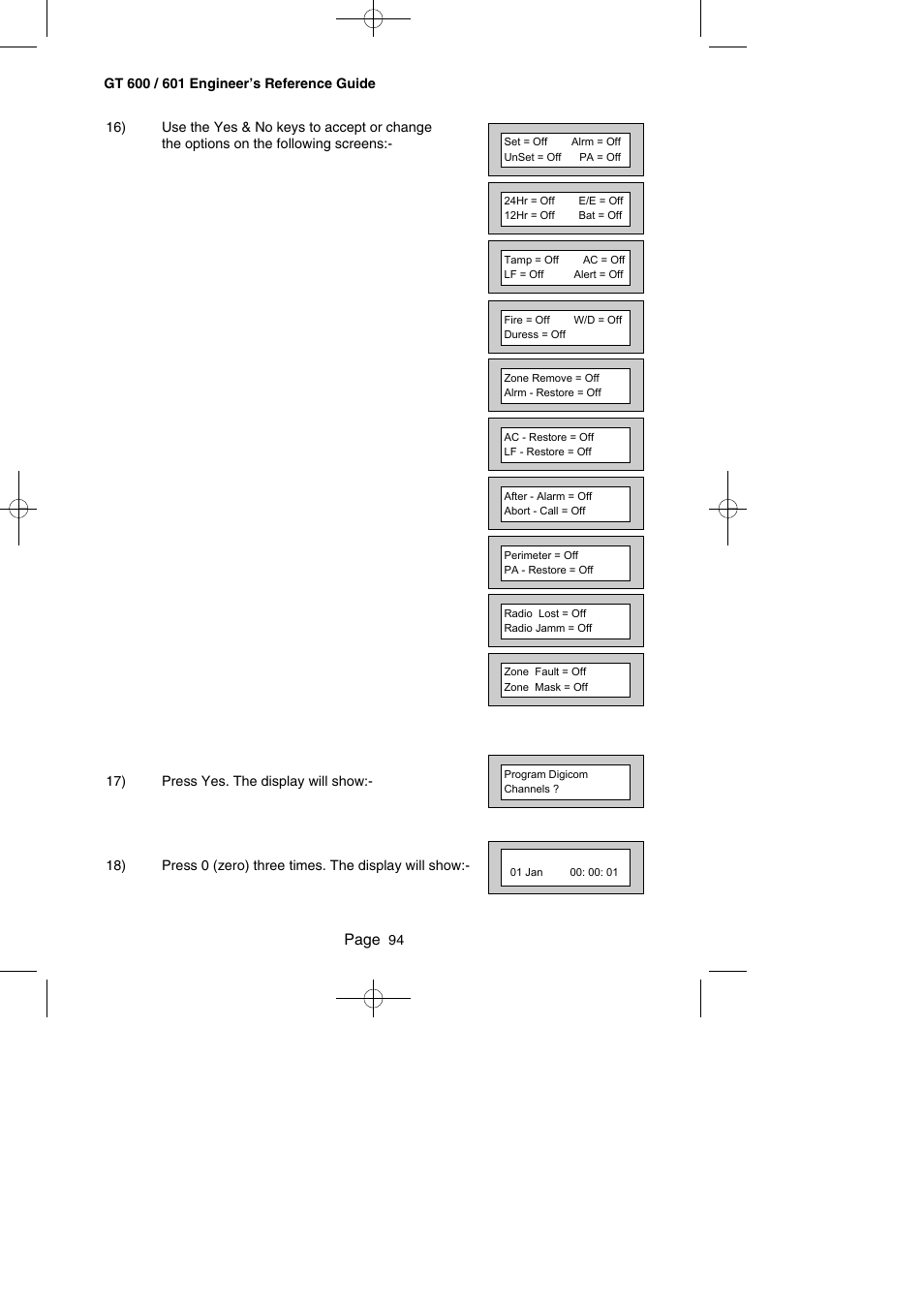 Page | RISCO Group Gardtec GT600 User Manual | Page 96 / 128